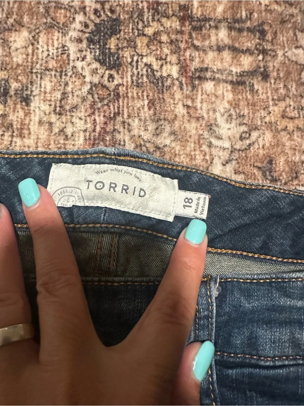 Denim Cutoff Women’s Shorts - Dark Blue Torrid Jean denim shorts sz 18 1X